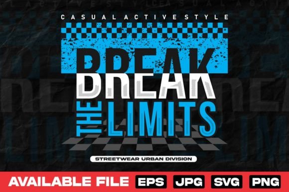 Break the Limits: Urban Streetwear Graphics for Modern Design
