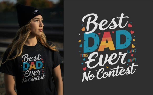 Celebrate Father's Day with the World's Best Dad Typography T-shirt