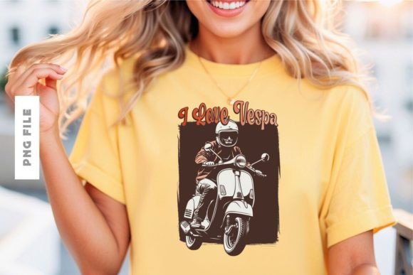 I Love Vespa: A Ready-to-Print Design for Your Brand