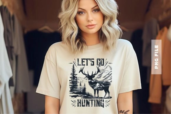 Let's Go Hunting T-Shirt Design: A Ready-to-Print Asset for Creators