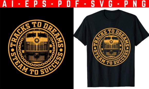 Tracks to Dreams: Unlocking the Power of a Bold T-Shirt Design