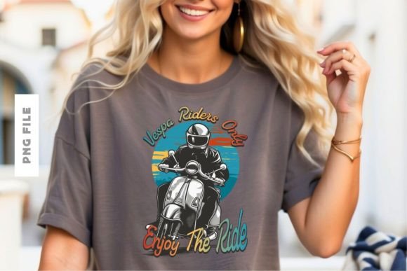 Vespa Riders Only: The Ultimate T-Shirt Design for Enthusiasts